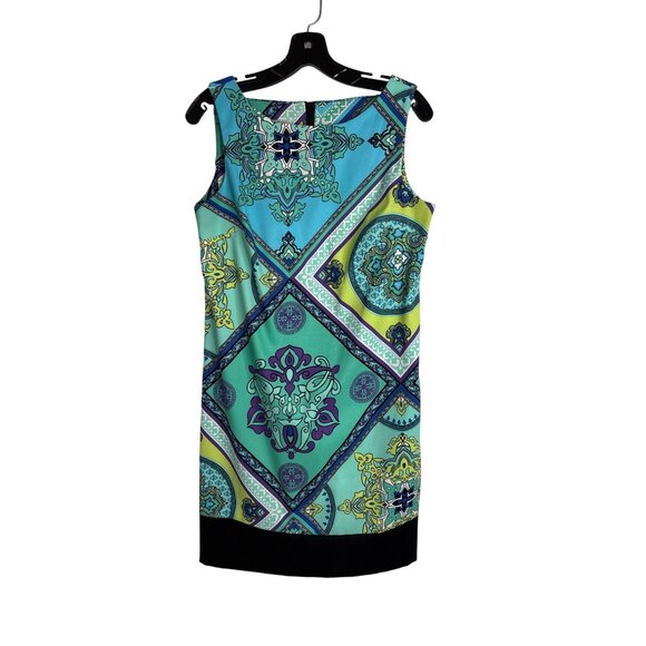 Dressbarn Women's Sleeveless Mixed Print Shift Dress Size 10 - Picture 1 of 10
